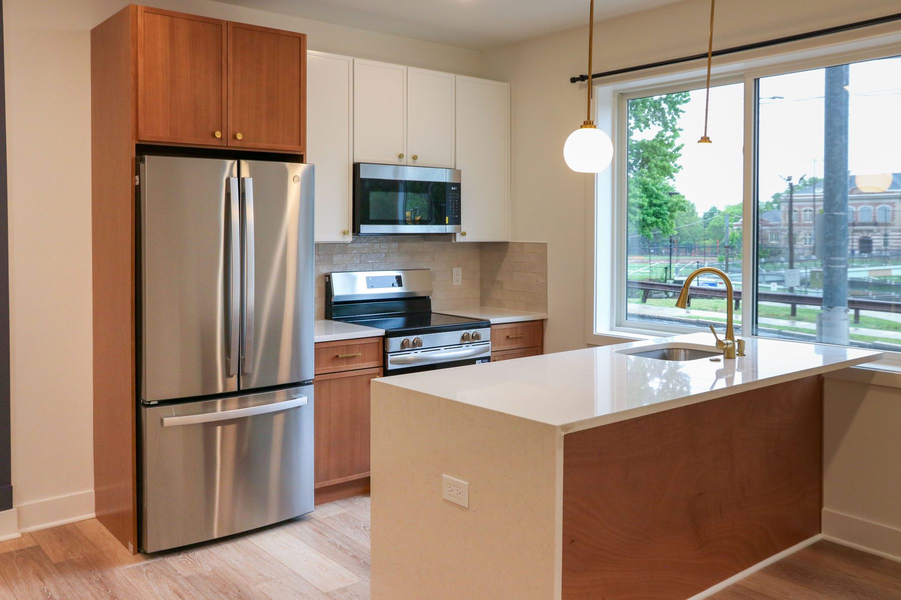 Chester project kitchen install featuring custom cabinetry and stone counters