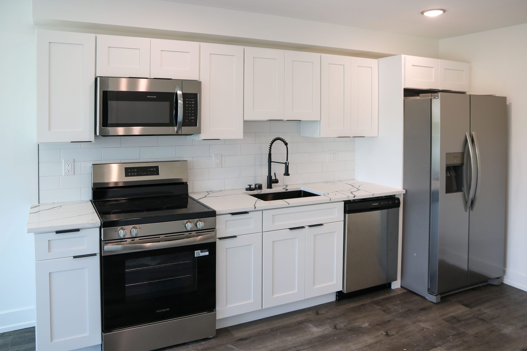 South Philly kitchen install detail view by Universal Marble & Granite