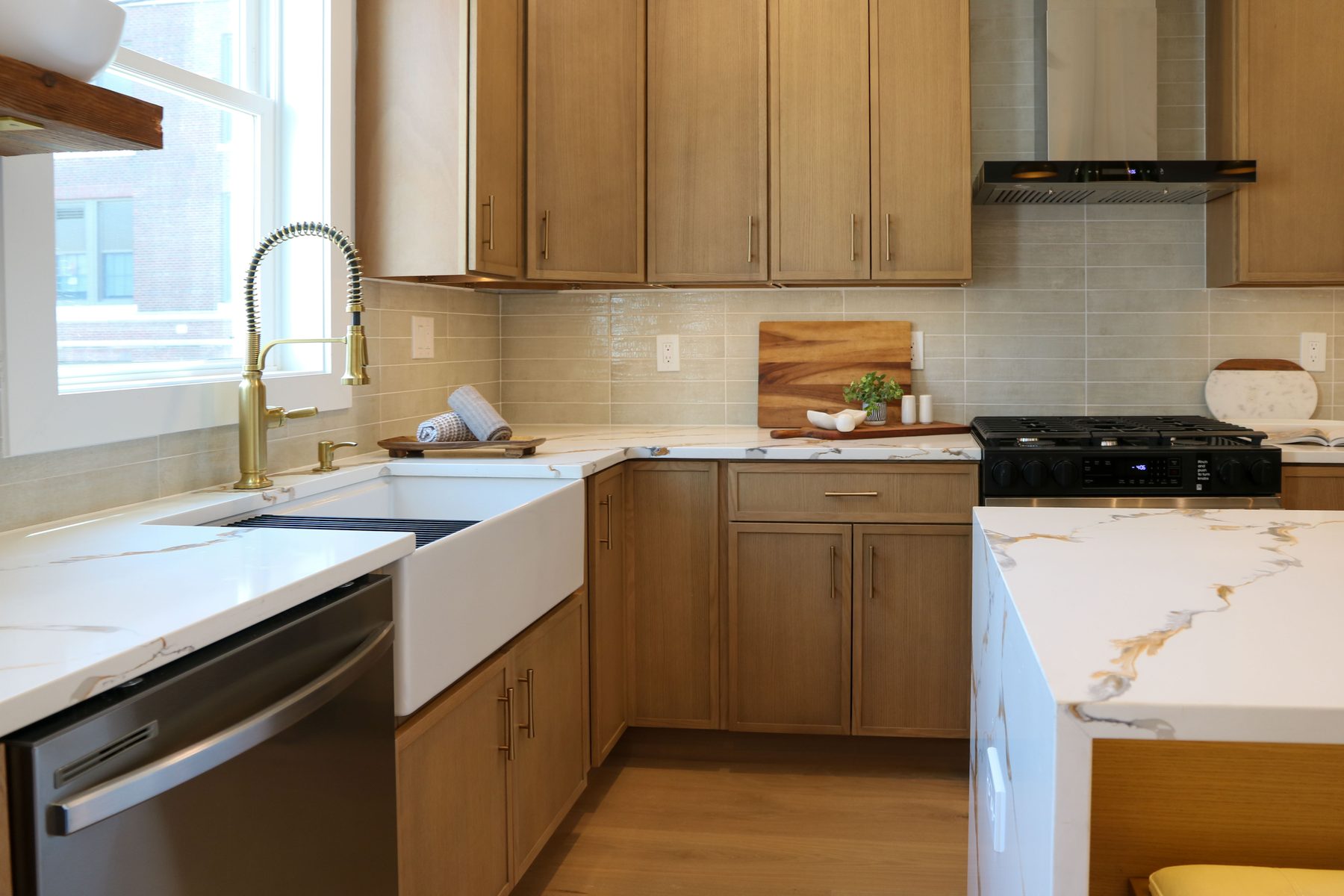 Wide view of a UMG kitchen remodel