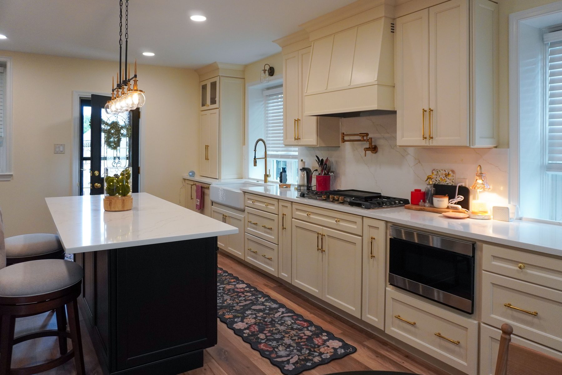 Denise residence kitchen project with stone countertops