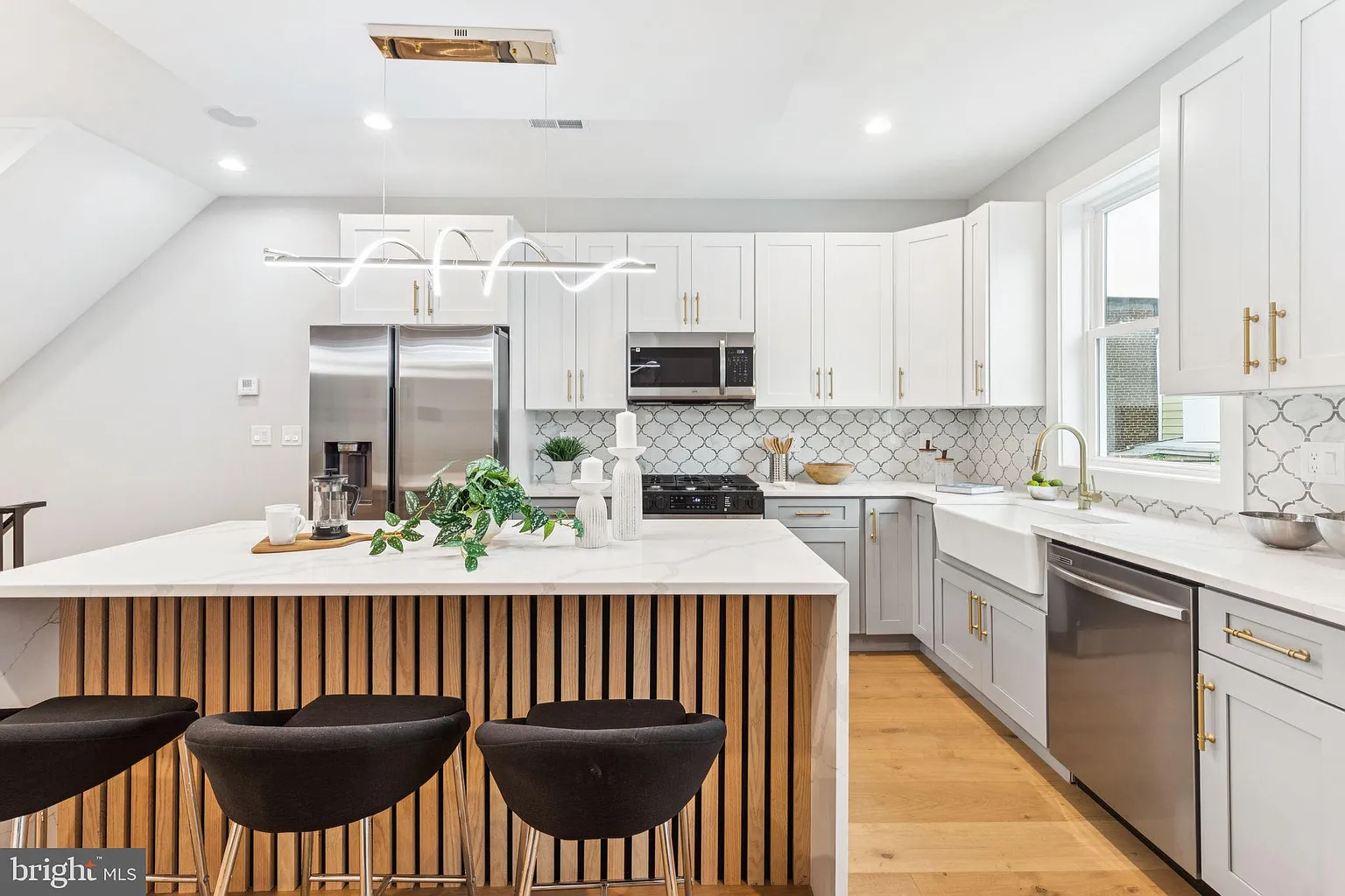 Finished master bathroom with soaking tub and tile surround