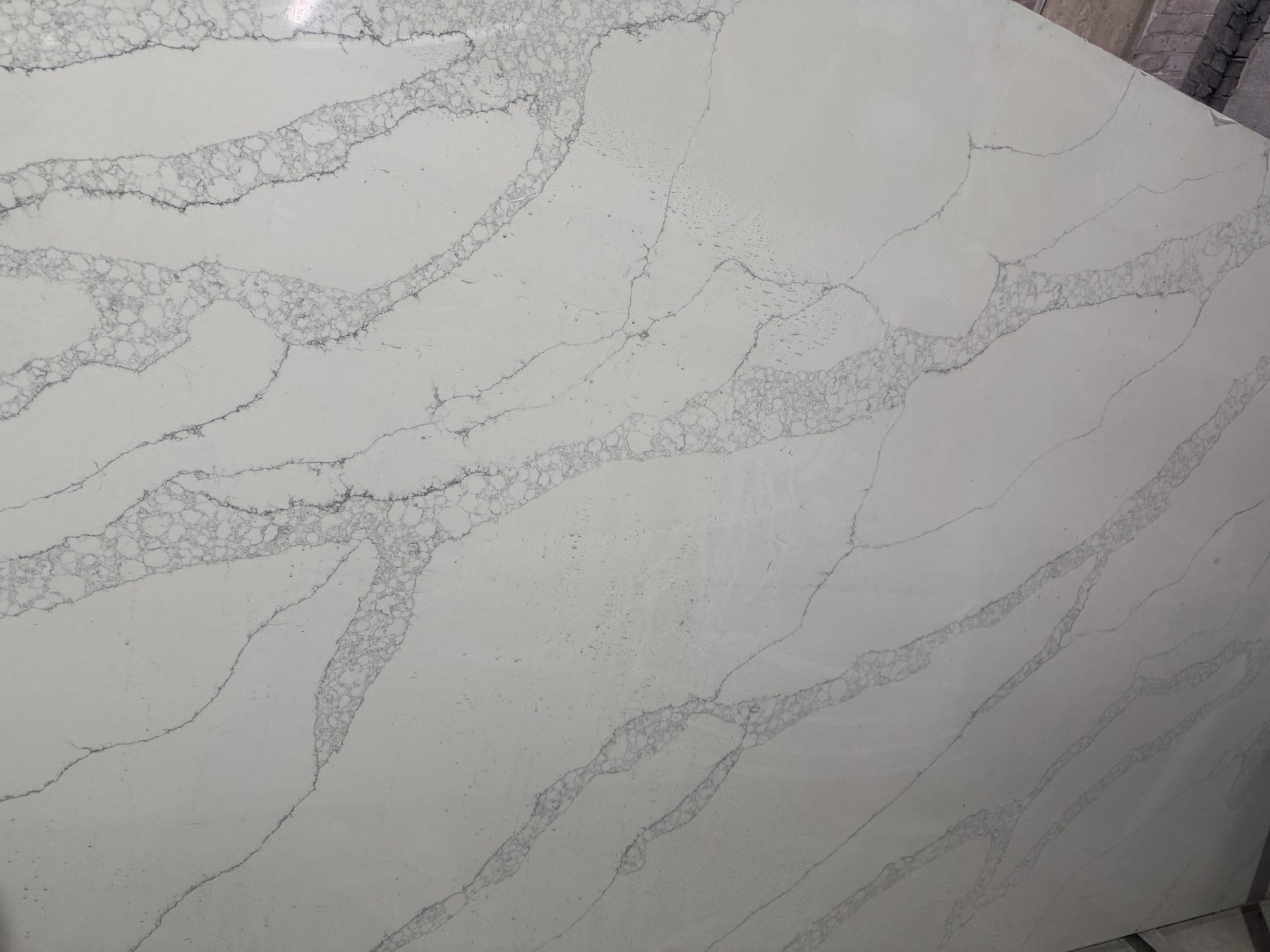 Slab face with veining detail